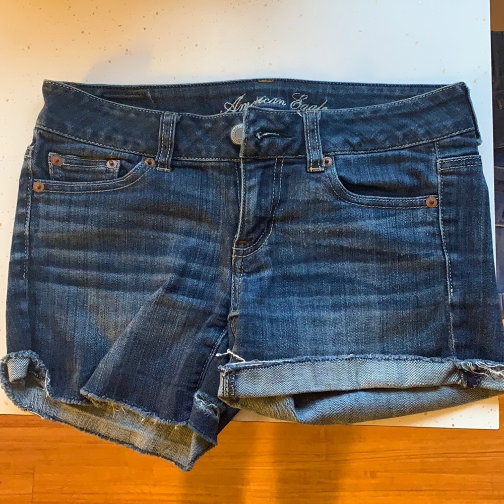 American Eagle Dark Blue Jean Shorts